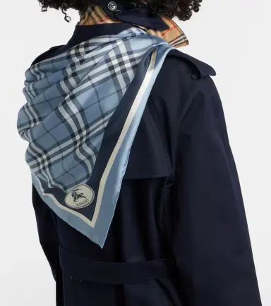 Burberry Check silk twill scarf | Thumbnail 4