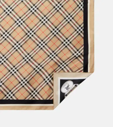 Burberry Check silk twill scarf | Thumbnail 2