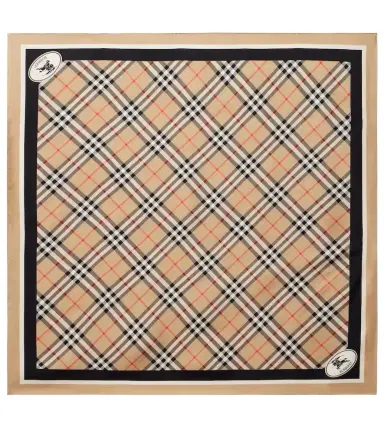 Burberry Check silk twill scarf | Thumbnail 1