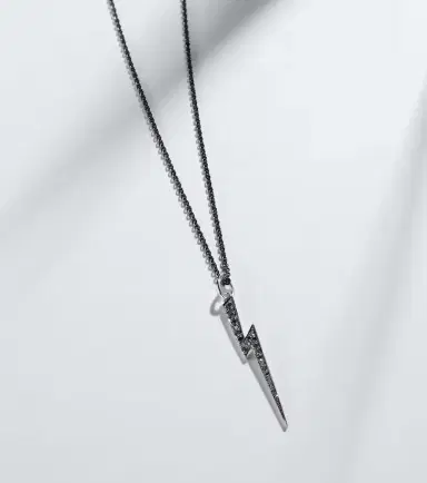 Ileana Makri Thunder 18kt white gold necklace with diamonds | Thumbnail 5 Ileana Makri Thunder 18kt white gold necklace with diamonds | Thumbnail 5