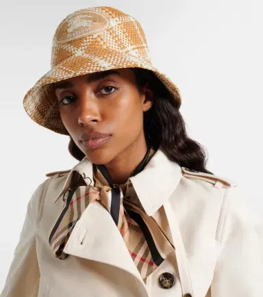 Burberry Raffia-effect bucket hat | Thumbnail 4