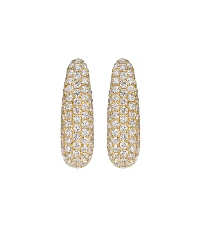 Anita Ko Claire Petite 18kt gold earrings with diamonds