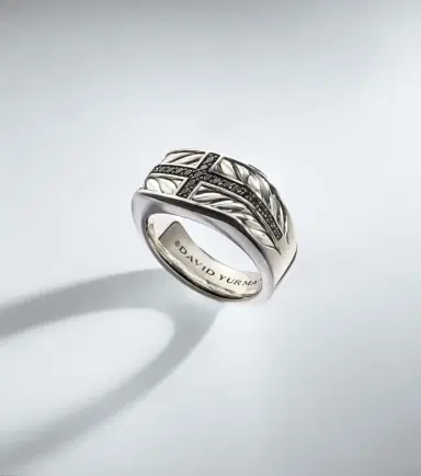 David Yurman Chevron sterling silver ring with diamonds | Thumbnail 4 David Yurman Chevron sterling silver ring with diamonds | Thumbnail 4