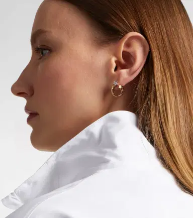 Roxanne First Shooting Star 14kt gold earrings with diamonds | Thumbnail 4 Roxanne First Shooting Star 14kt gold earrings with diamonds | Thumbnail 4