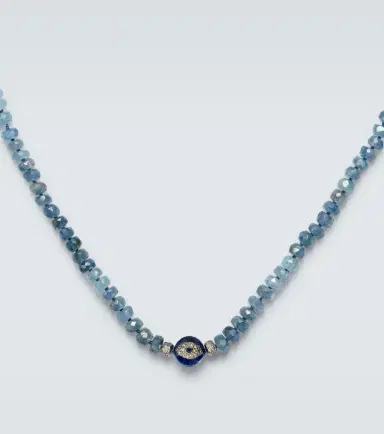 Ileana Makri Sterling silver beaded necklace with gemstones | Thumbnail 2 Ileana Makri Sterling silver beaded necklace with gemstones | Thumbnail 2