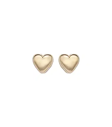 Roxanne First Puffy Heart 14kt gold earrings | Thumbnail 1