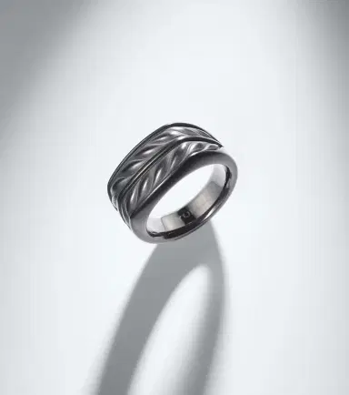 David Yurman Chevron titanium ring | Thumbnail 2