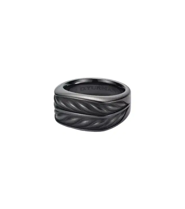 David Yurman Chevron titanium ring