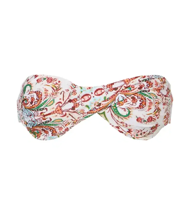Melissa Odabash Martinique printed bandeau bikini top