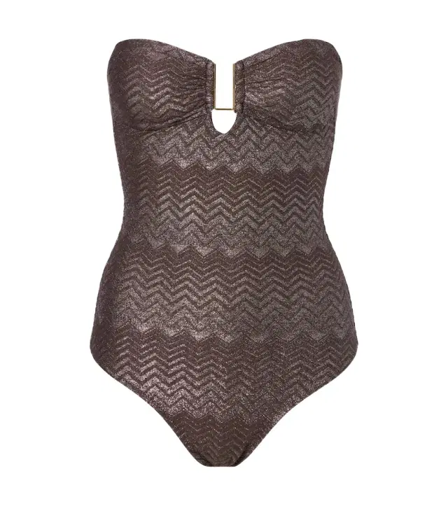Melissa Odabash Argentina lamé swimsuit