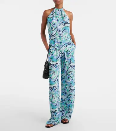 Melissa Odabash Raya printed halterneck top | Thumbnail 3
