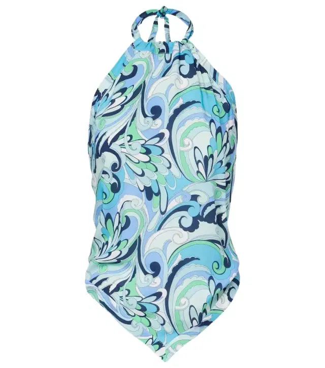 Melissa Odabash Raya printed halterneck top