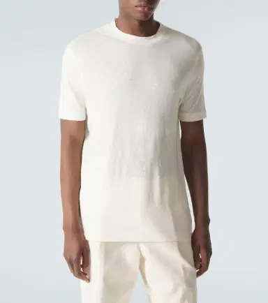 Thom Sweeney Linen-blend T-shirt | Thumbnail 2