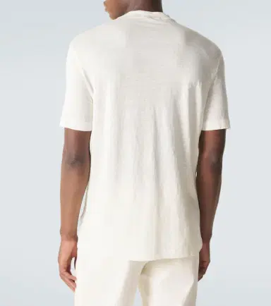 Thom Sweeney Linen-blend T-shirt | Thumbnail 3