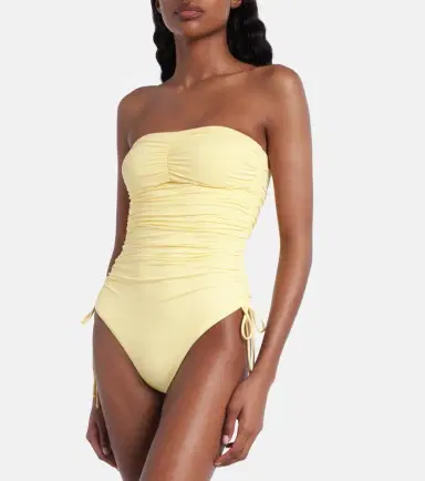 Melissa Odabash Sydney ruched bandeau swimsuit | Thumbnail 4