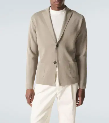 Thom Sweeney Cotton crêpe blazer | Thumbnail 2