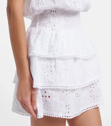 Melissa Odabash Jess broderie anglaise cotton minidress | Thumbnail 5