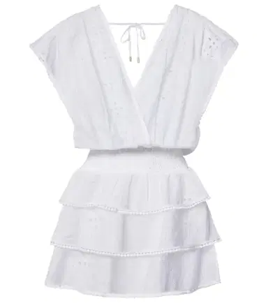 Melissa Odabash Jess broderie anglaise cotton minidress | Thumbnail 1