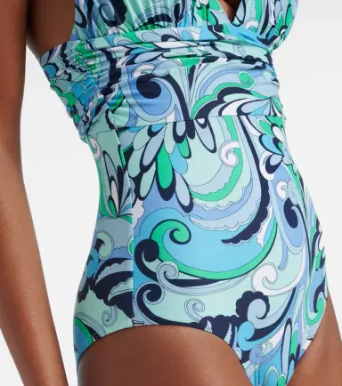 Melissa Odabash Panarea printed ruched swimsuit | Thumbnail 4