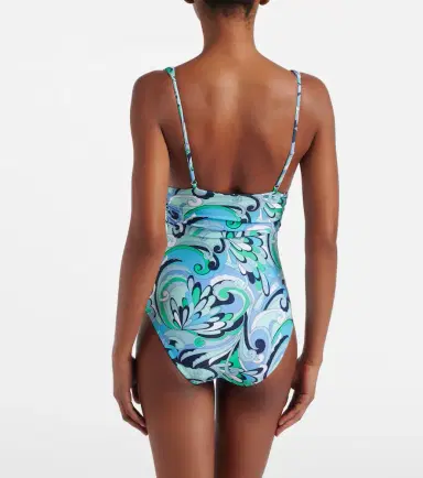Melissa Odabash Panarea printed ruched swimsuit | Thumbnail 5