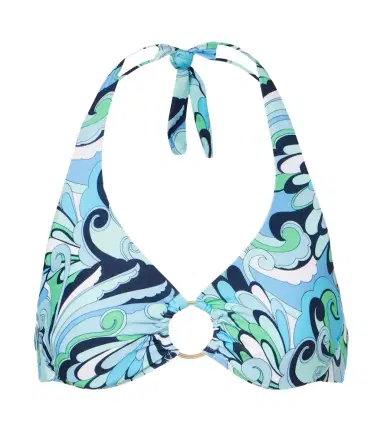 Melissa Odabash Brussels printed ring-detail bikini top | Thumbnail 1