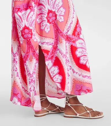 Melissa Odabash Carlotta printed satin kaftan | Thumbnail 4 Melissa Odabash Carlotta printed satin kaftan | Thumbnail 4
