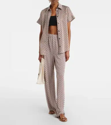 Max Mara Abate printed wide-leg pants | Thumbnail 6