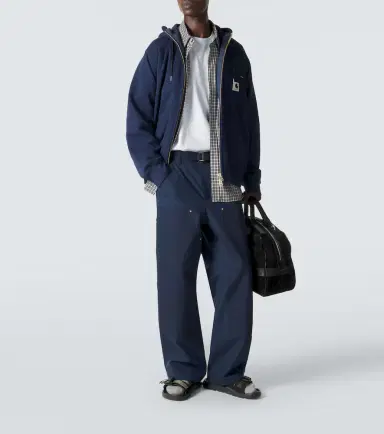 Sacai x Carhartt cotton jersey hoodie | Thumbnail 2 Sacai x Carhartt cotton jersey hoodie | Thumbnail 2