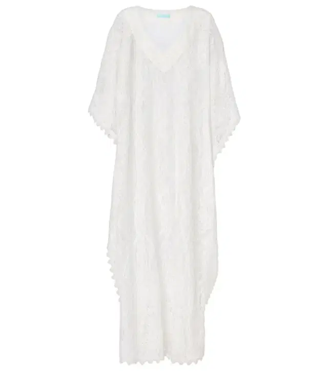 Yasin cotton-blend lace beach dress