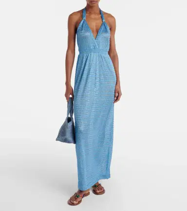 Melissa Odabash Mariah lamé maxi dress | Thumbnail 4 Melissa Odabash Mariah lamé maxi dress | Thumbnail 4