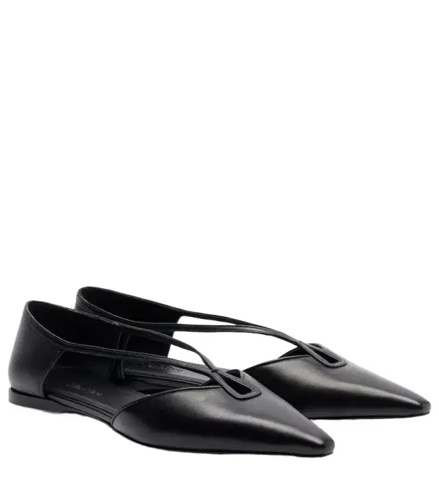 Max Mara Amatassa leather ballet flats