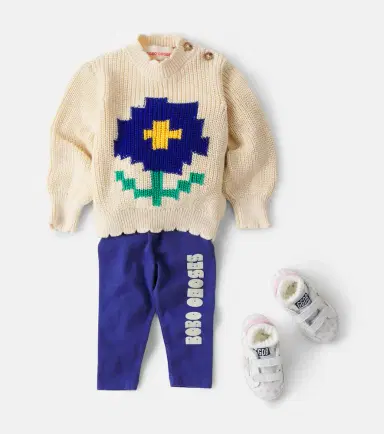 Bobo Choses Baby logo cotton-blend jersey leggings | Thumbnail 4