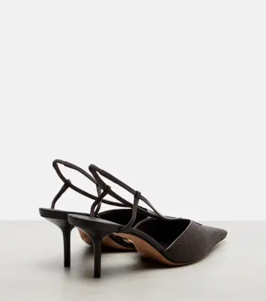 Max Mara Raffia slingback pumps | Thumbnail 2 Max Mara Raffia slingback pumps | Thumbnail 2