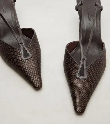 Max Mara Raffia slingback pumps | Thumbnail 3 Max Mara Raffia slingback pumps | Thumbnail 3