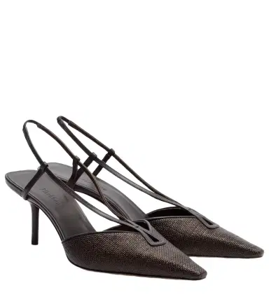 Max Mara Raffia slingback pumps | Thumbnail 1 Max Mara Raffia slingback pumps | Thumbnail 1