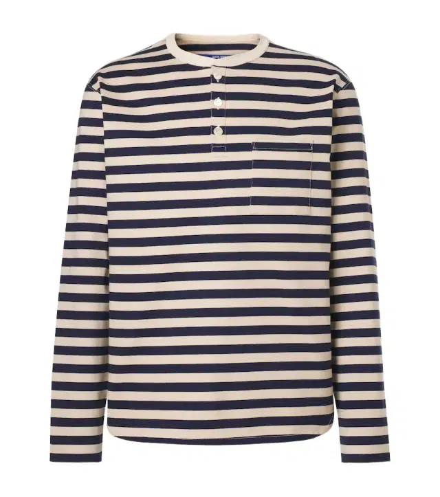 Junya Watanabe Striped cotton jersey T-shirt
