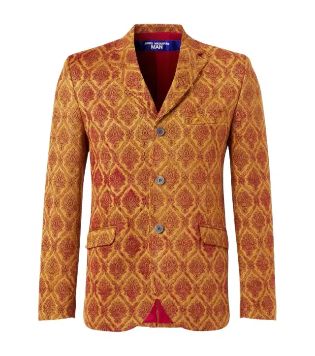 Junya Watanabe Floral single-breasted jacquard blazer