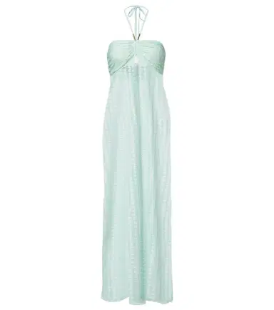 Melissa Odabash Mila semi-sheer halterneck maxi dress | Thumbnail 1