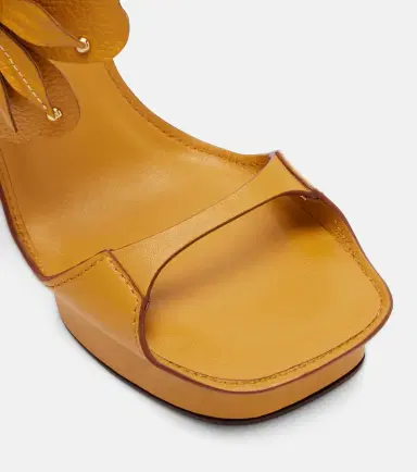 Zimmermann Brightside Platform floral-appliqué leather sandals | Thumbnail 3 Zimmermann Brightside Platform floral-appliqué leather sandals | Thumbnail 3