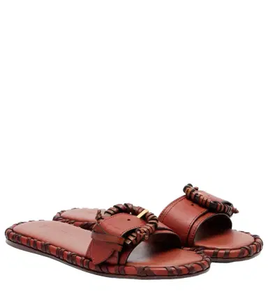 Zimmermann Alchemy leather slides | Thumbnail 1