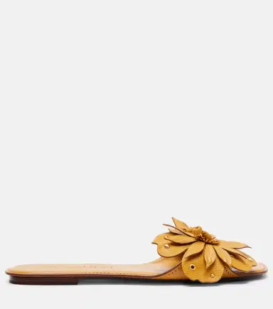 Zimmermann Brightside floral-appliqué leather sandals | Thumbnail 2 Zimmermann Brightside floral-appliqué leather sandals | Thumbnail 2