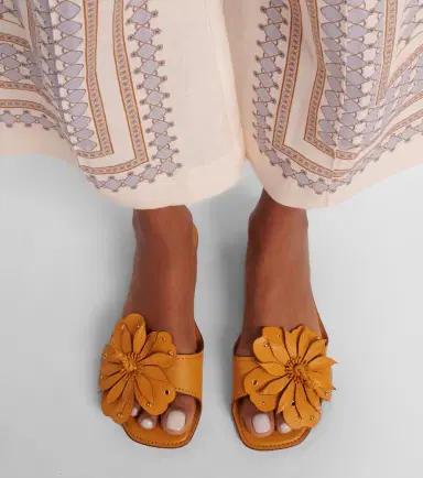 Zimmermann Brightside floral-appliqué leather sandals | Thumbnail 6 Zimmermann Brightside floral-appliqué leather sandals | Thumbnail 6