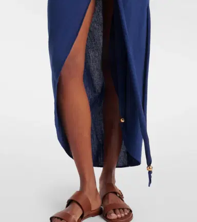 Melissa Odabash Winnie CR cotton and linen beach cover-up | Thumbnail 2