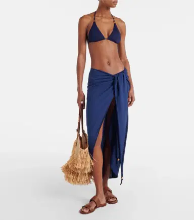 Melissa Odabash Winnie CR cotton and linen beach cover-up | Thumbnail 6