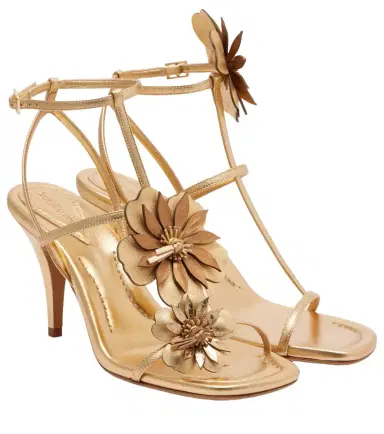 Zimmermann Belara metallic leather sandals | Thumbnail 1 Zimmermann Belara metallic leather sandals | Thumbnail 1
