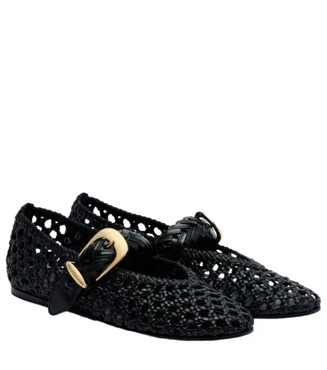 Zimmermann Alchemy braided leather Mary Jane flats
