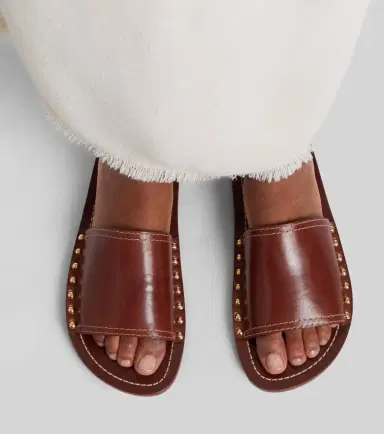 TOTEME Studded leather slides | Thumbnail 6