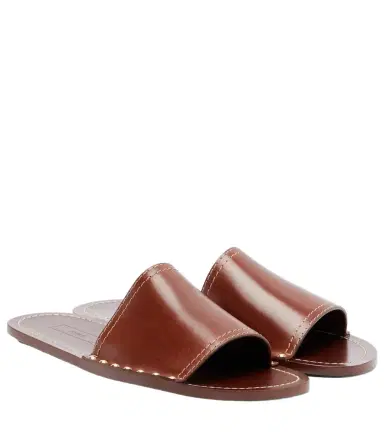 TOTEME Studded leather slides | Thumbnail 1