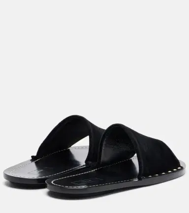 TOTEME Studded velvet slides | Thumbnail 3 TOTEME Studded velvet slides | Thumbnail 3