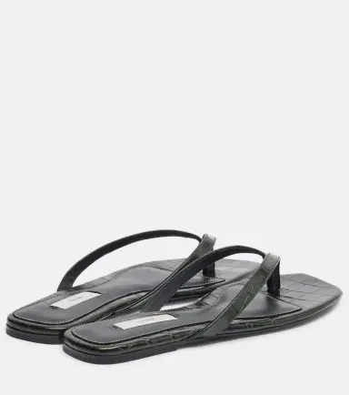 TOTEME Croc-effect leather thong sandals | Thumbnail 4 TOTEME Croc-effect leather thong sandals | Thumbnail 4